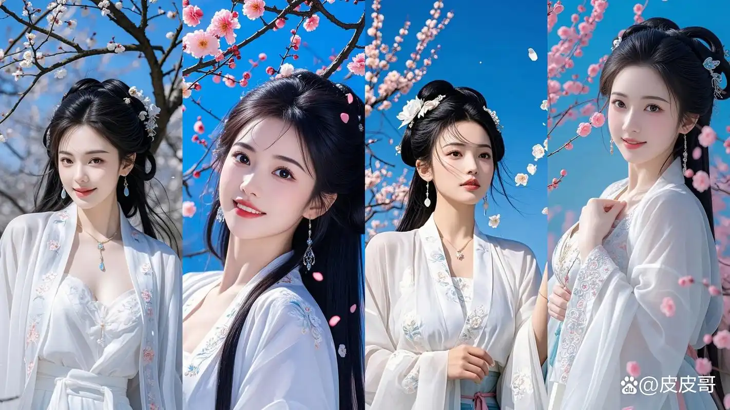 古风美女写真壁纸腊梅