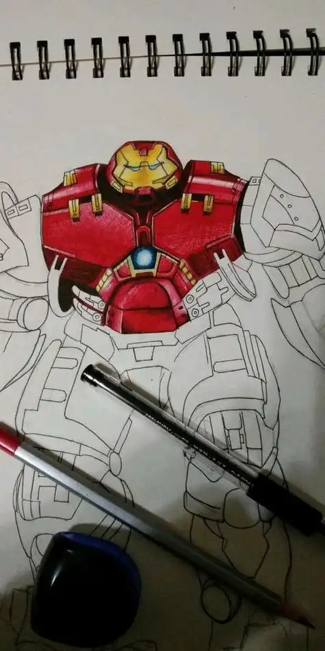 反浩克装甲简笔画 反浩克装甲简笔画图片