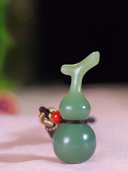 和田玉碧玉葫芦挂件