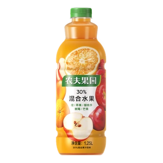 农夫山泉农夫果园混合30%果蔬汁1.25.l大.瓶整.箱装 1.
