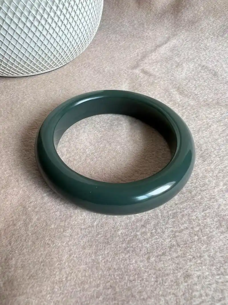 和田玉青玉平安富贵镯