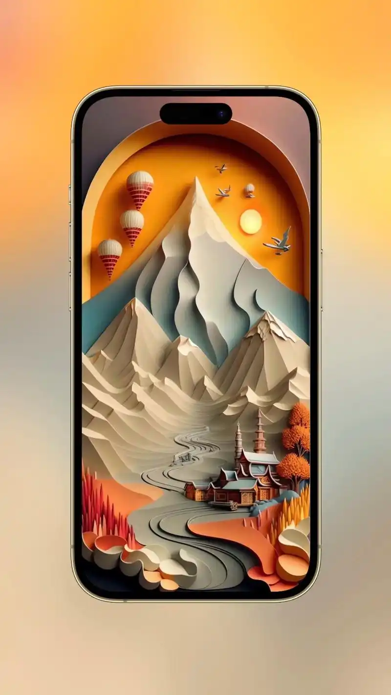 立体感壁纸 拟物风#立体壁纸 #3d壁纸 # - 抖音