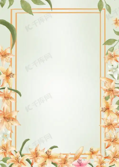 黄棕百合花背景