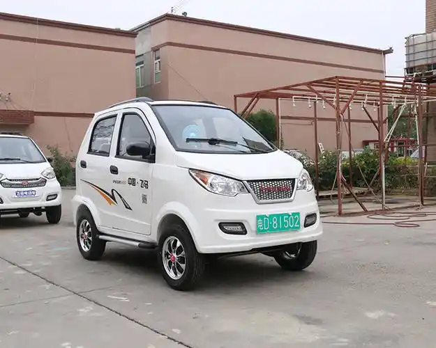 金属外壳电动四轮车价格低;新能源电动轿车厂家特供_飞马车业