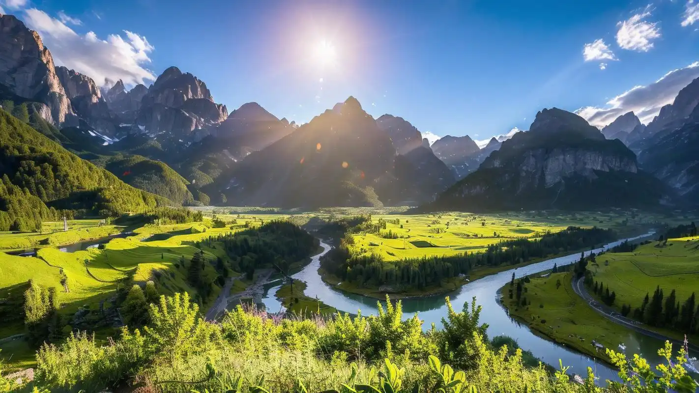 好运山水,美景带来好心情92 欣赏这些充满好运的山水背景图,仿佛能
