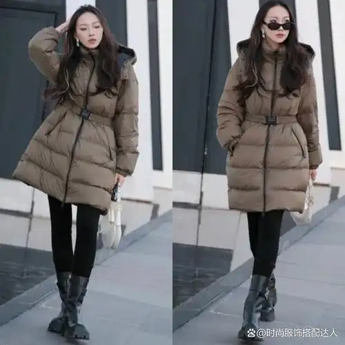 看了上海女生穿搭我悟了羽绒服阔腿裤才是今冬时尚新潮流