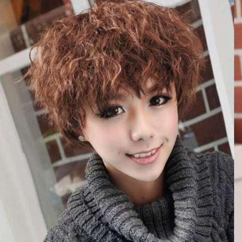 假发 女 短发 辣妈发型短卷发玉米烫假发套懒人假发短卷发