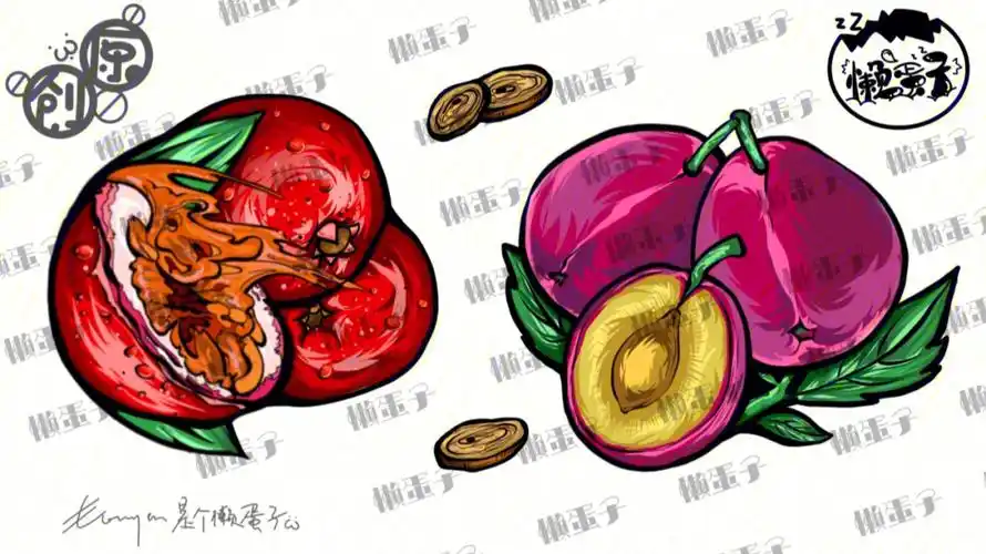 新国潮小插画酸梅汤工作太忙了