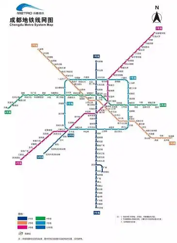 开学季成都高校地铁线路图出炉