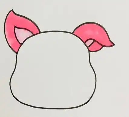 猪耳朵简笔画怎么画