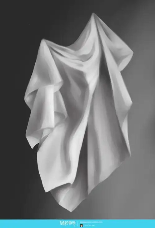 临摹布素描材质质感练习