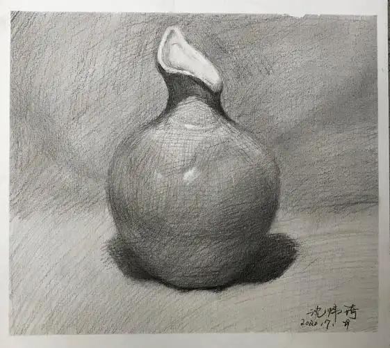 2022届高一素描教学(静物单体写生浅色罐)