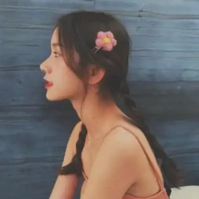 女神高冷侧脸头像