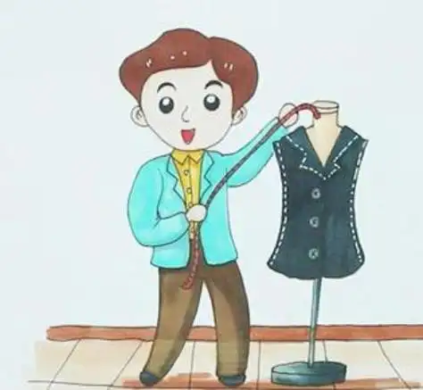 可爱裁缝简笔画怎么画_简笔画图片大全 - 元艺考