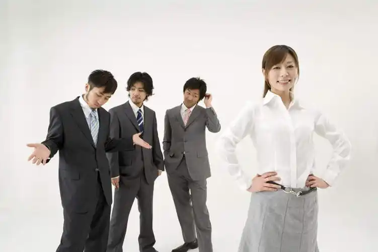 微笑,露齿笑,横图,室内,白天,白色背景,正面,衬衫,成功,合作,团队