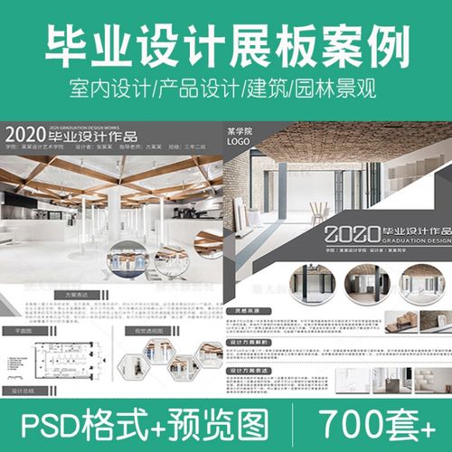 建筑室内环艺景观产品工业设计毕业生作品设计ps展板psd模版模板