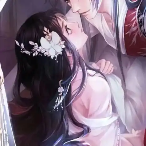 动漫古风接吻情侣头像 动漫头像图片大全 -【爱个性】