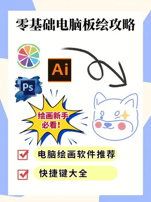 绘画新手必看电脑软件推荐快捷键大全75