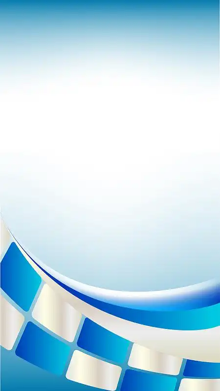 小清新简约蓝色矩形图案h5背景素材