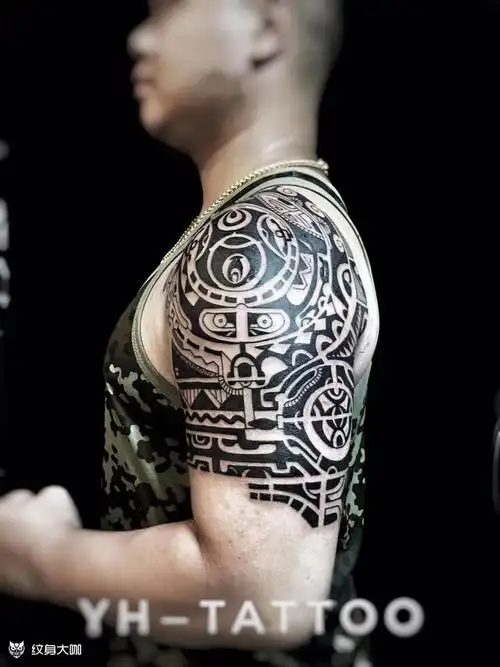 玛雅图腾_纹身图案手稿图片_73(2(/78的纹身作品集