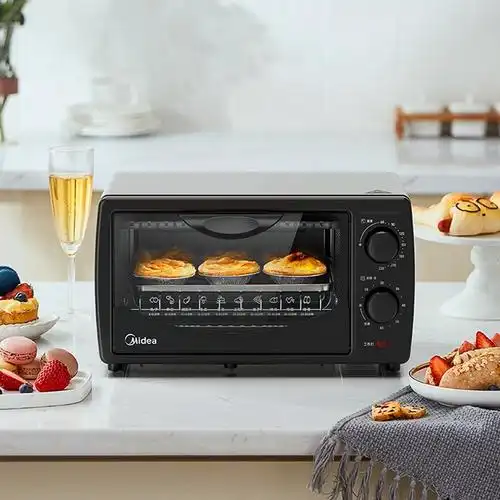 美的烤箱小型迷你烘焙电烤箱10l