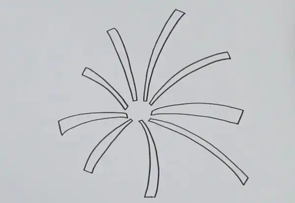 烟花简笔画