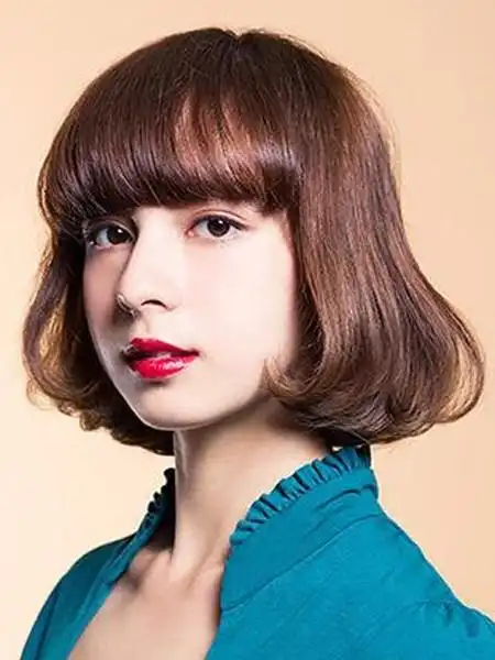 最新女士中长发 波波头引潮,中长发图片,发型图片