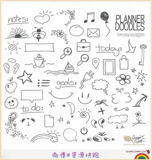 笔记插图简笔画 笔记插图简笔画小清新