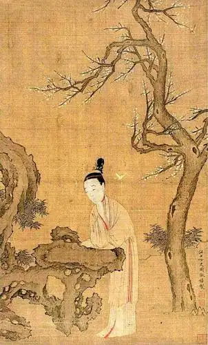 家有此淑女,实属可贺可禧!明代"江上女子"周淑禧见画如面