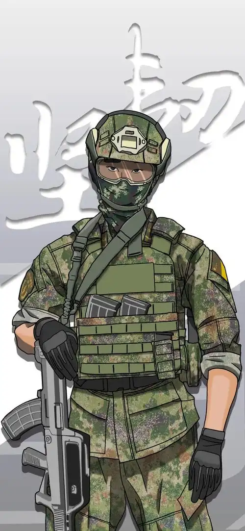 这是军人的热血青春!精美插画壁纸快收藏
