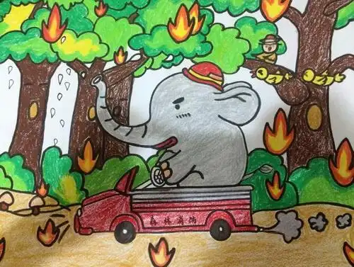救火英雄小象