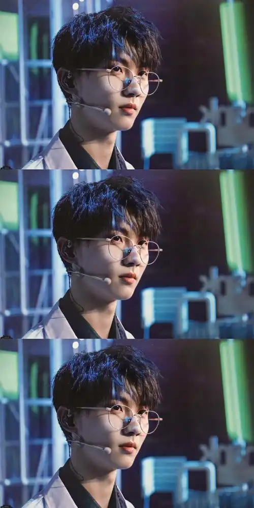 马嘉祺蕾丝蒙眼造型#论马嘉祺与眼镜的适配度有多高?