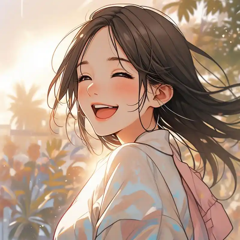 快来换上这些活泼开朗,阳光爱笑的女生头像吧!