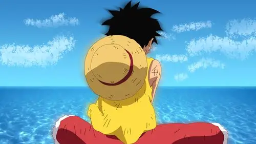 海贼王路飞电脑壁纸 鼠绘 / 线稿 / 过程