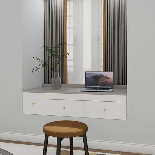 欧维欧飘窗储物柜改造收纳柜抽屉矮柜抽拉式台面窗台柜伸缩书桌书柜