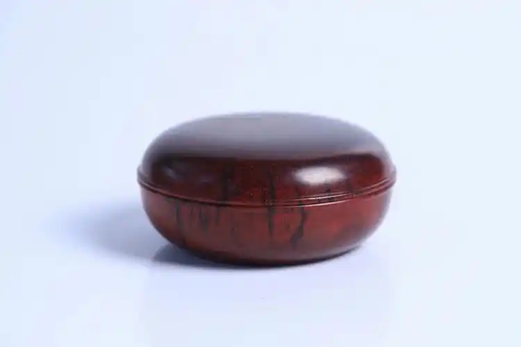 印度小叶紫檀印泥盒做印泥盒香粉盒等使用