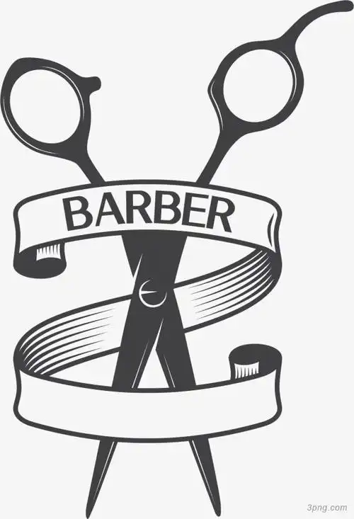 效果理发剪刀png素材透明免抠图片-装饰效果