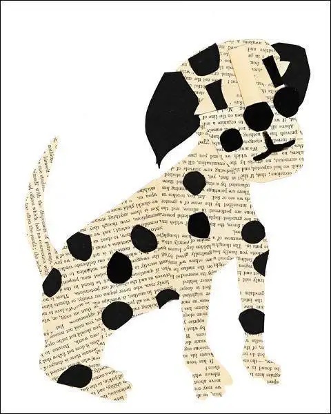 报纸拼贴设计 猫猫狗狗