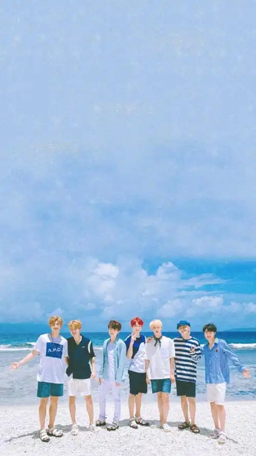 bts##防弹少年团#塞班岛summer package929893在沙滩与岩壁