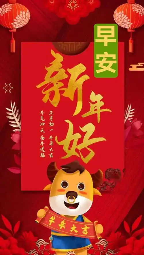 2021大年初一春节祝福语大全简短句子大年初一新年问候祝福语图片精选
