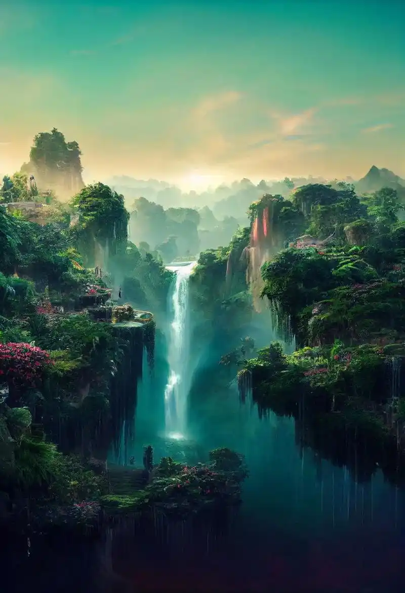 梦幻之境,请用你的渊博的文化来描述这个风景#唯美意境 #壁纸 - 抖音