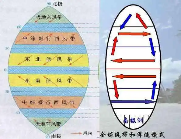 大西洋:北大西洋暖流,墨西哥湾暖流,拉布拉多寒流,本格拉寒流,加那利