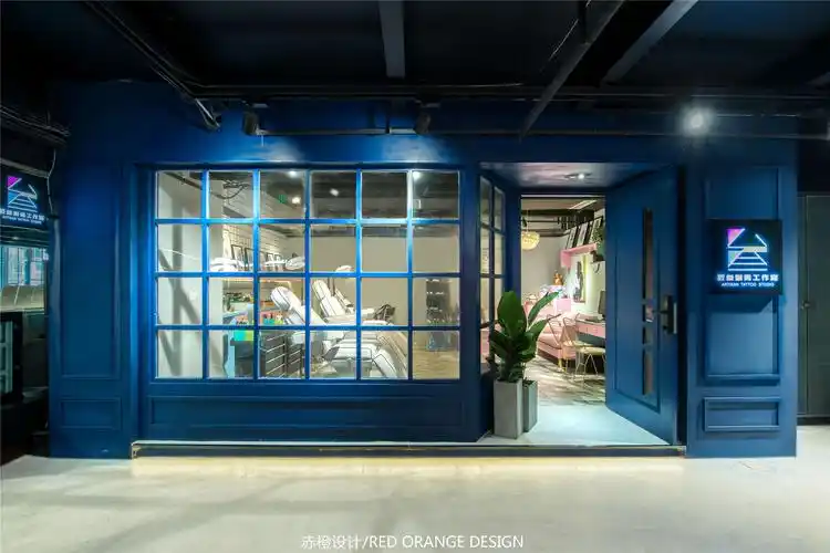 ins风刺青工作室装修效果图