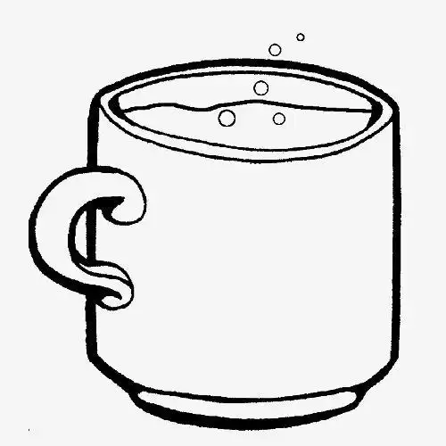 冒泡的瓶子简笔画