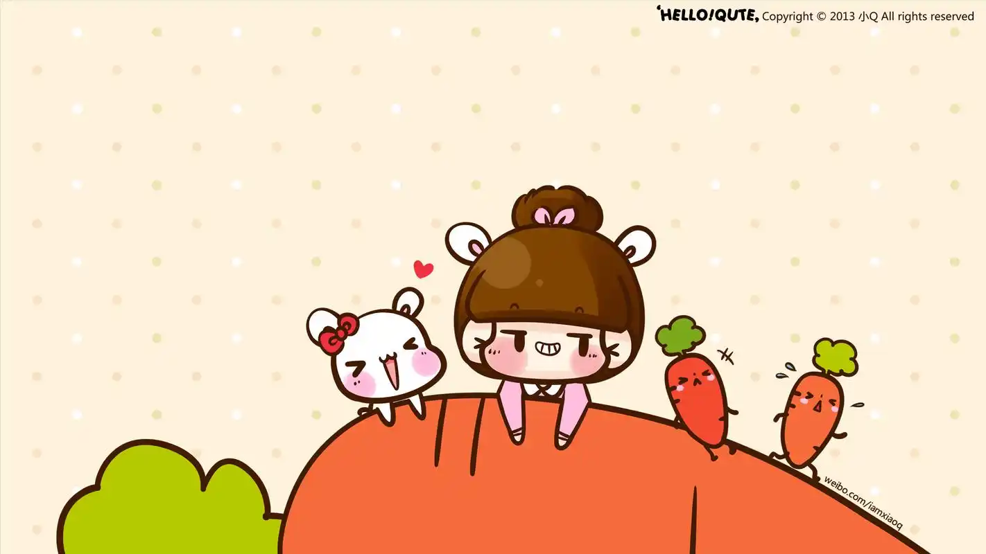 超萌萌小q高清电脑壁纸精选电脑桌面壁纸