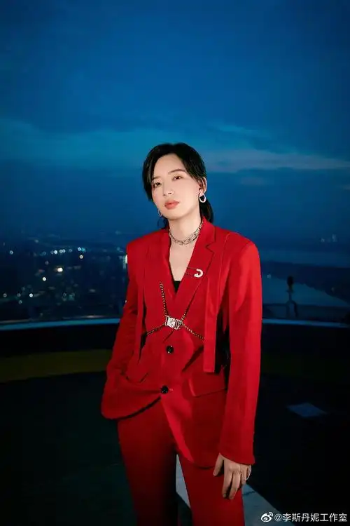 李斯丹妮露腿红西装我没了