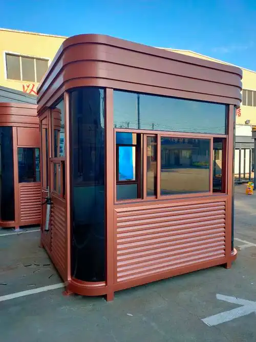 吉林移动保安岗亭吉林市不锈钢岗亭厂家物流成品发货东三省