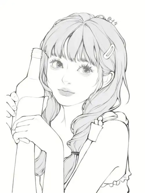 ipad手绘头像线稿附步骤