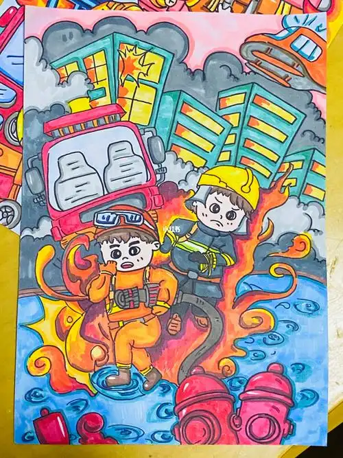 主题画消防安全2