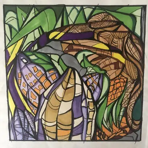 马克笔手绘《春华秋实》装饰插画,设计基础